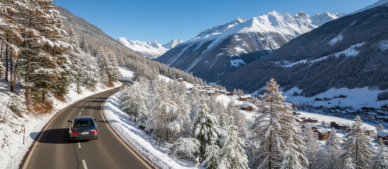 Geneva Airport to Verbier scenic route