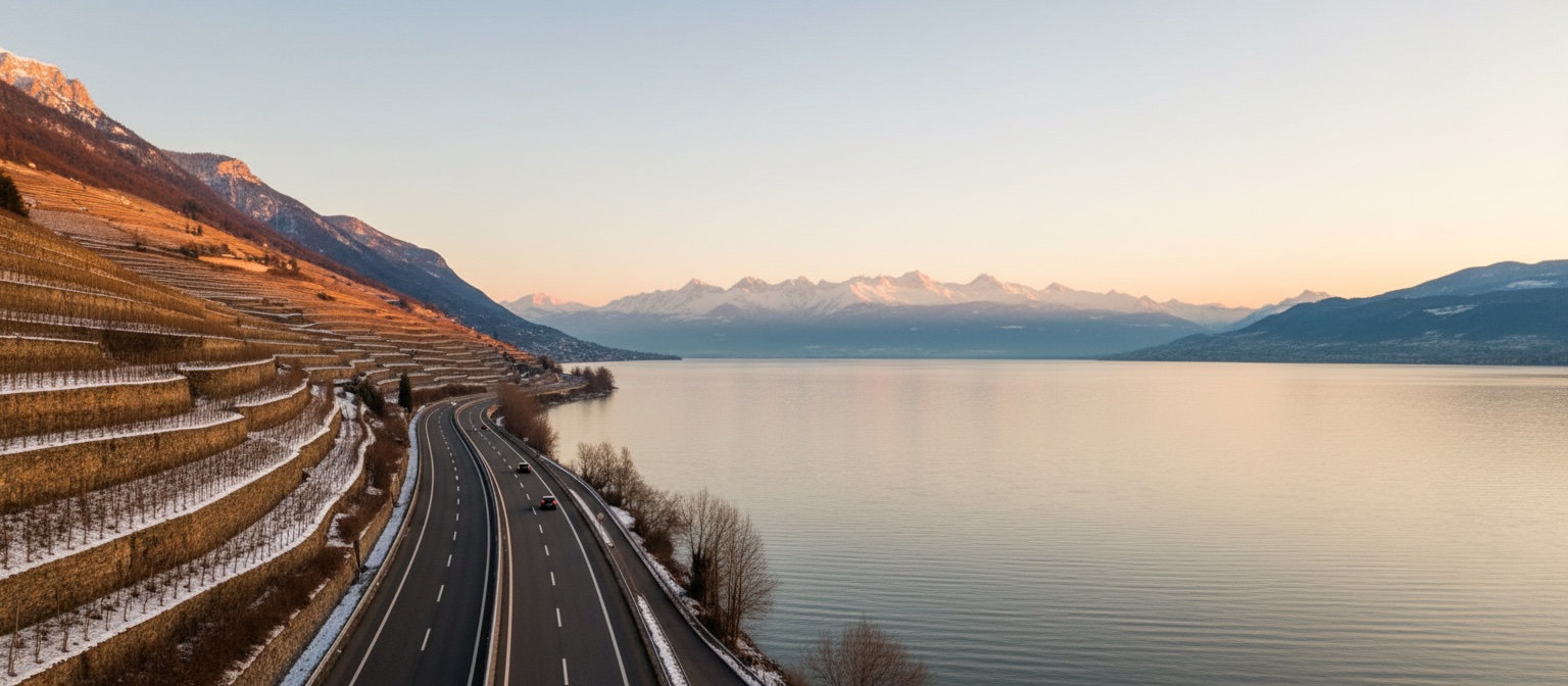 Verbier to Geneva Airport scenic route